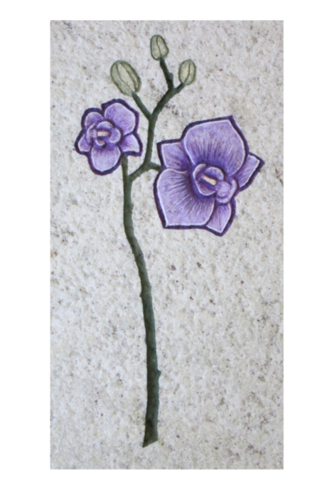 Blumen Symbol - farblich gefasst