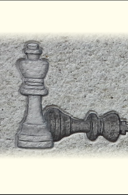 Schach Figuren - schwarz weiß getönt