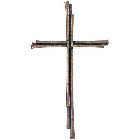 Kreuz 60370 Bronze Doppelkreuz
