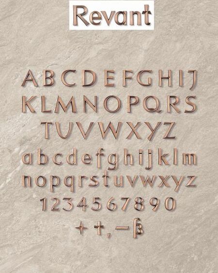 Schriftart REVANT - Strassacker