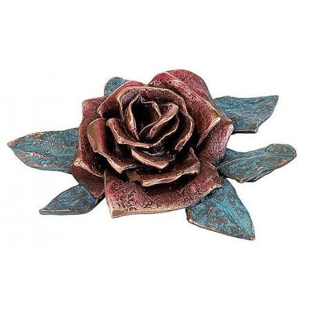 Kreuz - Rose - 20278 - Bronze - Farbige Patina