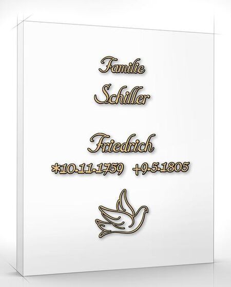 Schriftart "Schiller" Barthélémy Bronze