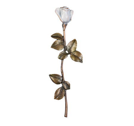 Rose - 329-30-C-08 - Bronze - farbig patiniert