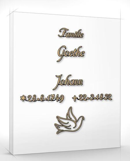 Schriftart "Goethe" Barthélémy Bronze