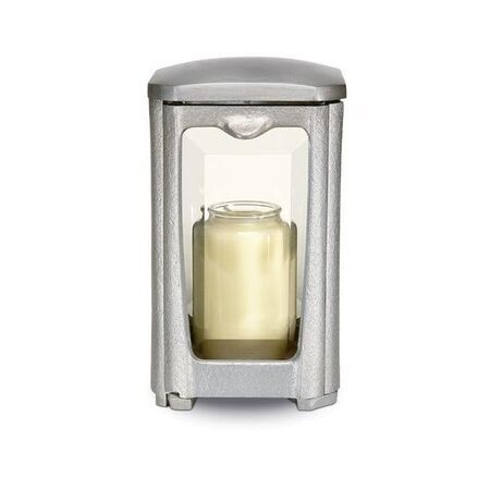 Laterne 40235 - Aluminium in Edelstahl-Optik