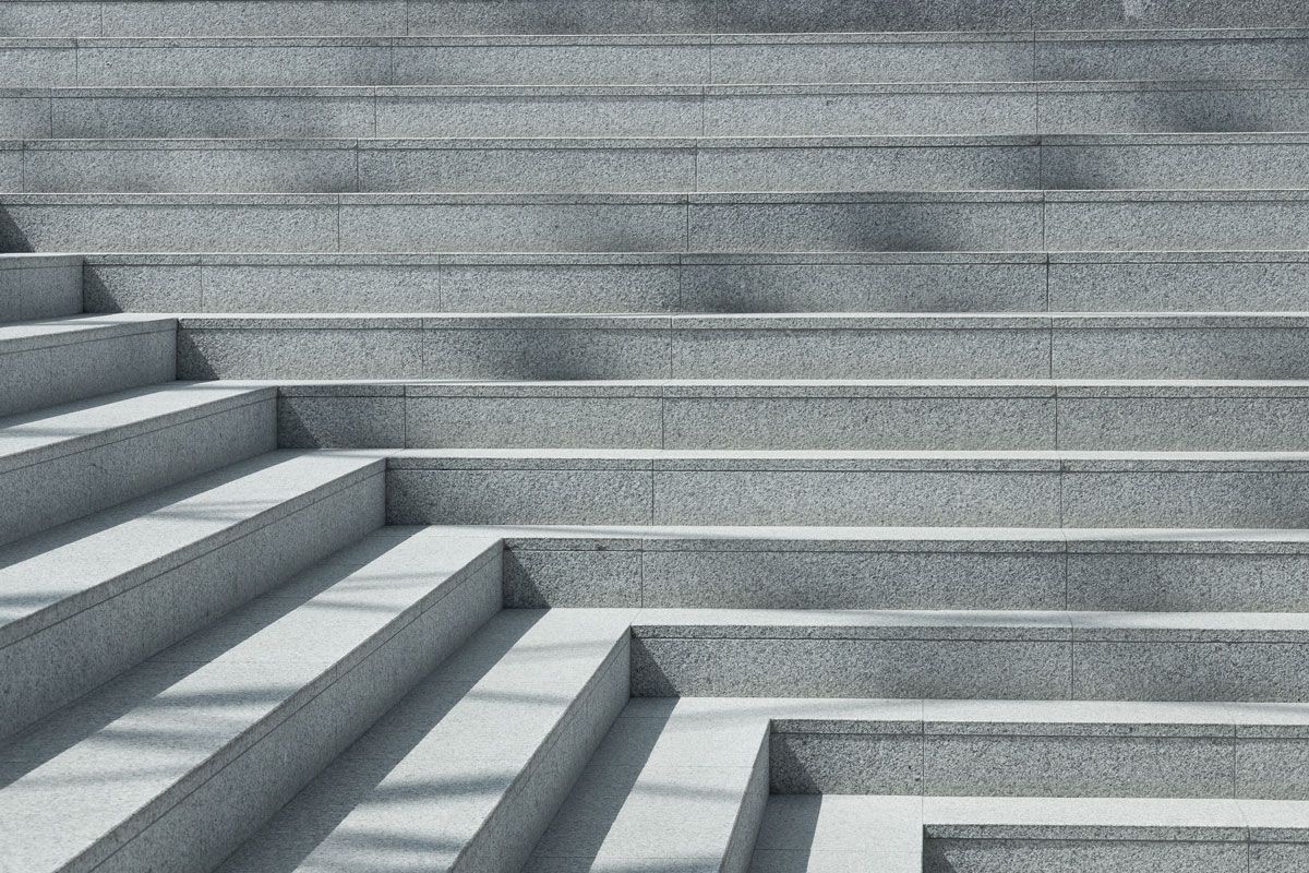 Nahaufnahme Treppe aus Stein